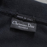 クリスチャンディオール CDロゴ 刺繍 半袖ポロシャツ ブラック - NEWSED