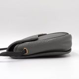 クリスチャン ディオール ヴィンテージ CDロゴ レザー ショルダーバッグ マットグレー - NEWSED