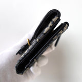 ディオール CDロ トロッター キャンバス/レザー 二つ折り財布 ブルー 未使用品 - NEWSED