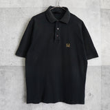 クリスチャンディオール CDロゴ 刺繍 半袖ポロシャツ ブラック - NEWSED