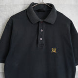 クリスチャンディオール CDロゴ 刺繍 半袖ポロシャツ ブラック - NEWSED
