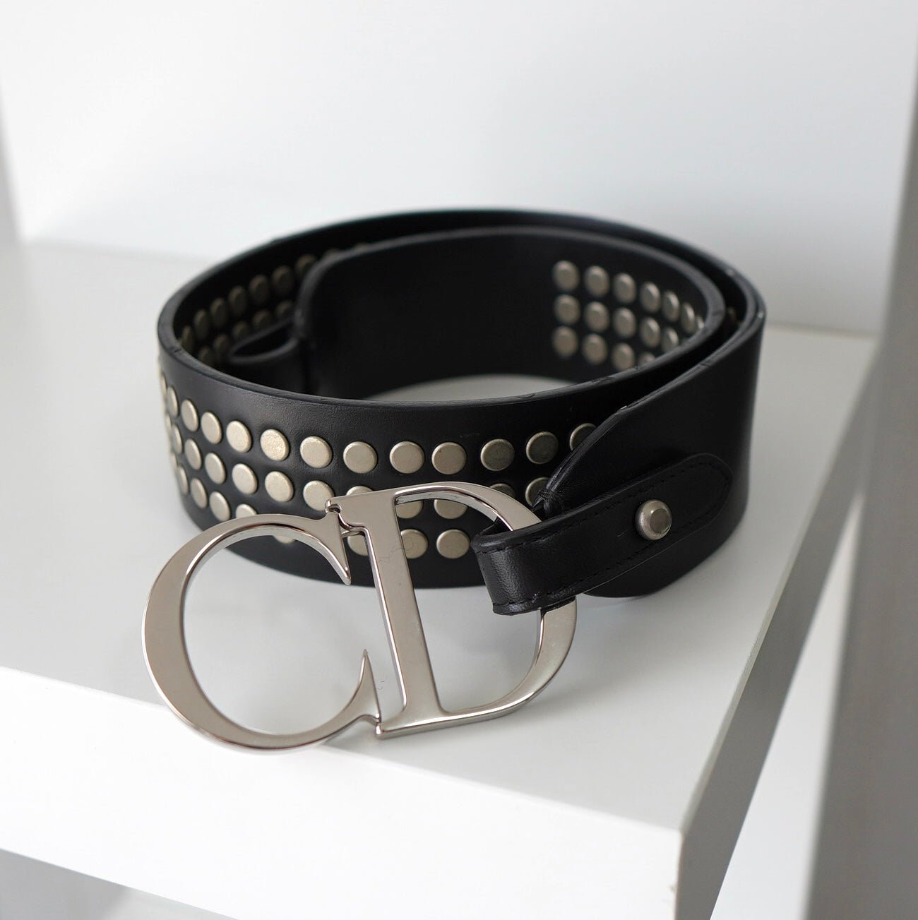 Christian Dior Pre-Owned CDバックル スタッズベルト