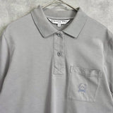 クリスチャン ディオール ヴィンテージ CDロゴ 半袖ポロシャツ グレー - NEWSED