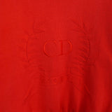 クリスチャン ディオール ヴィンテージ CDロゴ 刺繍 ニット レッド - NEWSED