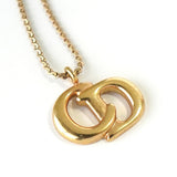 クリスチャン ディオール CDロゴ ネックレス GPゴールド - NEWSED