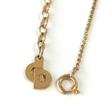 クリスチャン ディオール CDロゴ ネックレス GPゴールド - NEWSED