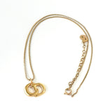 クリスチャン ディオール CDロゴ ネックレス GPゴールド - NEWSED