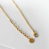 ディオール CDロゴ パール ラインストーン GP ゴールド ネックレス - NEWSED