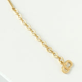 クリスチャン ディオール ヴィンテージ CDロゴ リーフ ネックレス GP - NEWSED