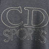 Christian Dior Vintage CD SPORTS Embroidered Mock Neck Knit for Women, Grey