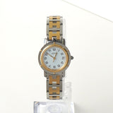 エルメス クリッパー CL4.220 1467620 SS×GP / QZ 白文字盤 クォーツ 腕時計 ウォッチ レディース 電池交換済み 箱付き - NEWSED