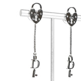 クリスチャン ディオール Dロゴ ハート カデナ ピアス シルバー - NEWSED