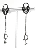 クリスチャン ディオール Dロゴ ハート カデナ ピアス シルバー - NEWSED