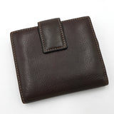 クリスチャン ディオール ヴィンテージ Dロゴ サドル レザー 二つ折り財布 ブラウン - NEWSED