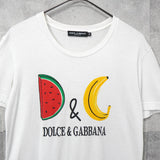 ドルチェ&ガッバーナ フルーツDGロゴ Tシャツ ホワイト - NEWSED