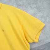 クリスチャン ディオール ヴィンテージ Diorロゴ 刺繍 半袖ポロシャツ イエロー - NEWSED