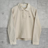 クリスチャン ディオール ヴィンテージ Diorロゴ 刺繍 長袖ポロシャツ ベージュ キッズ - NEWSED