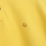 クリスチャン ディオール ヴィンテージ Diorロゴ 刺繍 半袖ポロシャツ イエロー - NEWSED