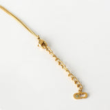 クリスチャン ディオール Dior ロゴ カデナ モチーフ ネックレス GP ゴールド - NEWSED