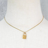 クリスチャン ディオール Dior ロゴ カデナ モチーフ ネックレス GP ゴールド - NEWSED