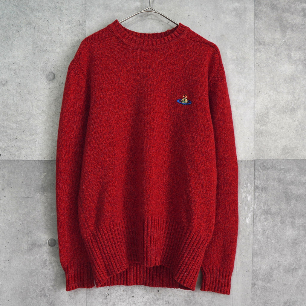 ヴィヴィアン ウエストウッド オーブロゴ ニット レッド