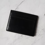 サンローラン パリ スタッズ レザー パスケース カードケース ブラック / シルバー