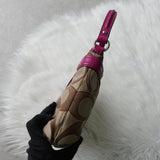 コーチ シグネチャー キャンバス ハンドバッグ ワンショルダーバッグ ベージュ / ピンク F24063 - NEWSED