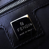 フェンディ マンマバケット ハンドバッグ ワンショルダーバッグ ズッカ柄 FFロゴ ナイロン ブラック - NEWSED