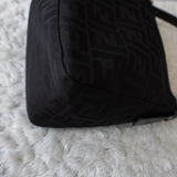 フェンディ マンマバケット ハンドバッグ ワンショルダーバッグ ズッカ柄 FFロゴ ナイロン ブラック - NEWSED