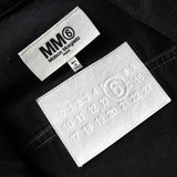 エムエムシックス メゾンマルジェラ 異素材切り替え シャツ袖 ブラック デニムジャケット Gジャン - NEWSED