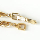 ジバンシィ ヴィンテージ Gロゴ 1Pストーン GPゴールド チェーン ブレスレット - NEWSED