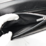 グッチ Gロゴ レザー 二つ折り長財布 ブラック - NEWSED