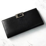 グッチ Gロゴ レザー 二つ折り長財布 ブラック - NEWSED