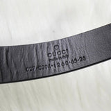 グッチ Gロゴ シルバー金具 ベルト ブラック レディース - NEWSED