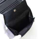 グッチ ソーホー インターロッキングG レザー 三つ折り財布 ブラック - NEWSED