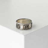 グッチ アラベスク インターロッキングG シルバー925 指輪 リング 18サイズ 16号 - NEWSED