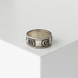 グッチ アラベスク インターロッキングG シルバー925 指輪 リング 18サイズ 16号 - NEWSED