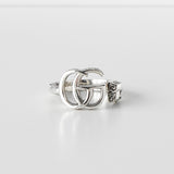 グッチ アラベスク エングレービングエッジ ダブルG シルバー925 指輪 リング 3114103E 12号 - NEWSED