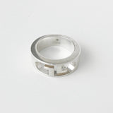 グッチ カットアウト ダブルG シルバー925 指輪 リング 9号 - NEWSED