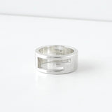 グッチ ブランデッドG シルバー925 指輪 リング サイズ9 / 8号 - NEWSED