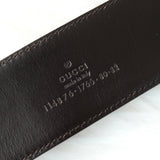 グッチ インターロッキングG GGキャンバス / レザー ベルト ベージュ / ブラウン - NEWSED