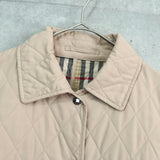 バーバリー キルティングジャケット ノバチェック裏地 ベージュ