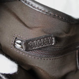 グッチ ジャッキー GGデニム / レザー ワンショルダーバッグ 00963 ブラック - NEWSED