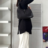 グッチ ジャッキー GGデニム / レザー ワンショルダーバッグ 00963 ブラック - NEWSED