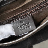 グッチ ジャッキー GGデニム / レザー ワンショルダーバッグ 00963 ブラック - NEWSED