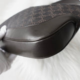 グッチ ジャッキー GGデニム / レザー ワンショルダーバッグ 00963 ブラック - NEWSED