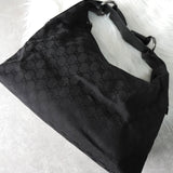 グッチ ホースビット GGキャンバス / レザー ワンショルダーバッグ 115867 ブラック - NEWSED