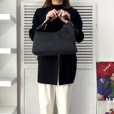 グッチ ホースビット GGキャンバス / レザー ワンショルダーバッグ 115867 ブラック - NEWSED