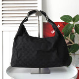 グッチ ホースビット GGキャンバス / レザー ワンショルダーバッグ 115867 ブラック - NEWSED