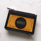 グッチ オフザグリッド GGキャンバス/レザー フラグメントケース イエロー/ブラック - NEWSED